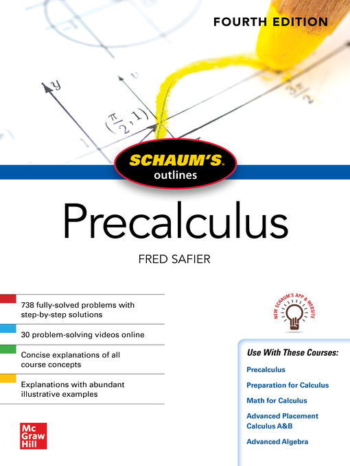 Imagen de portada para Schaum's Outline of Precalculus